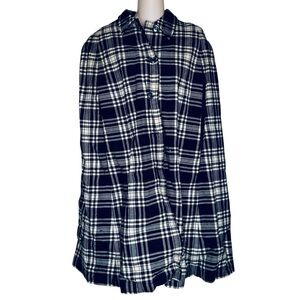 Vintage 60s Black White Plaid Reversable Wool Cape *Damaged* size Small